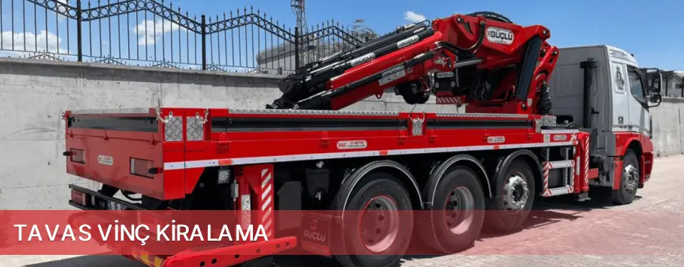 Tavas İlçemi Vinç Kiralama